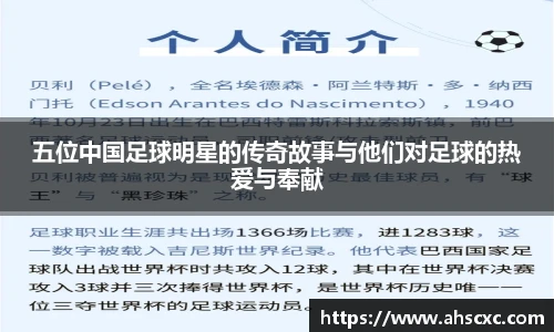 五位中国足球明星的传奇故事与他们对足球的热爱与奉献